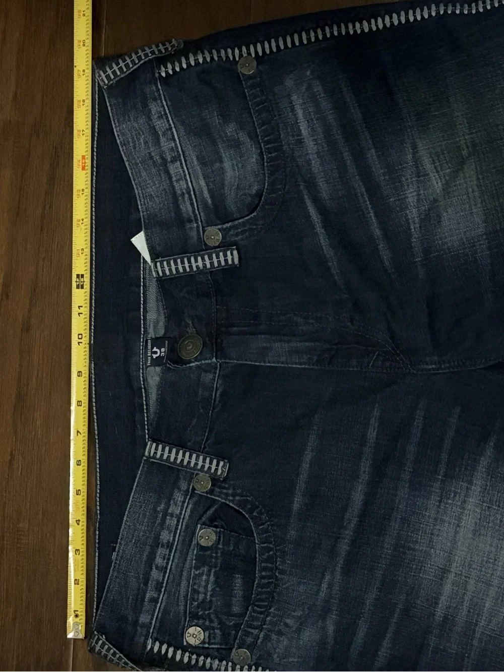 Mens True Religion Geno Thick Stitch Size 38